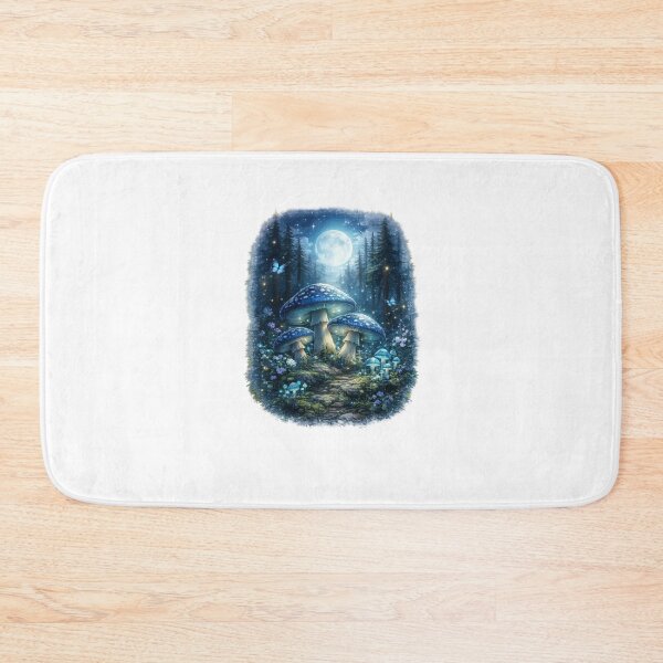 Item preview, Moonlit Mushroom Forest Scene designed and sold by ThilankaDesign.