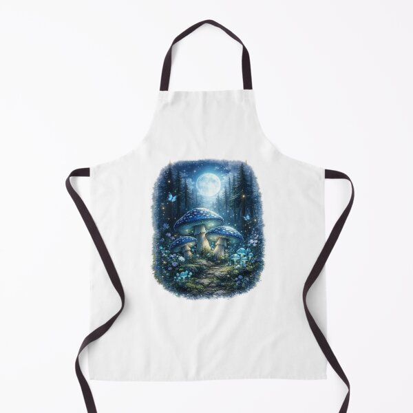 Item preview, Moonlit Mushroom Forest Scene designed and sold by ThilankaDesign.