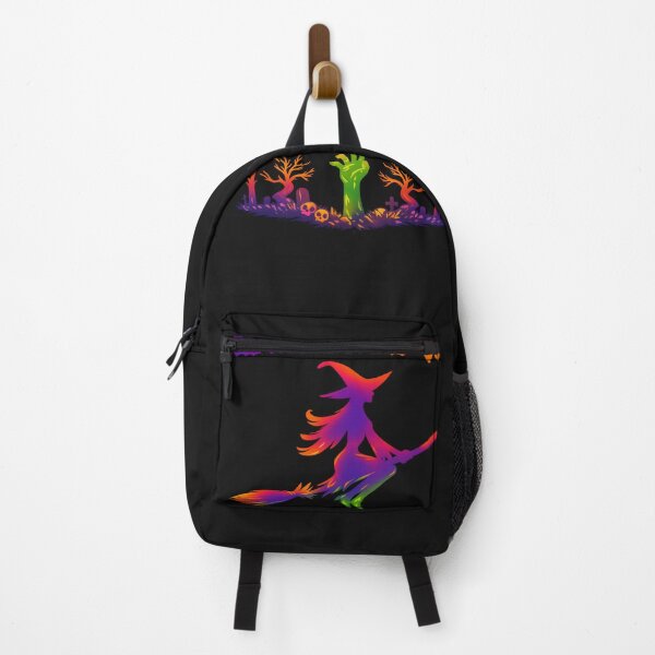 Item preview, Colorful Witch Silhouette Halloween Design – Vibrant Spooky Artwork for All Products designed and sold by EdgeSphere.