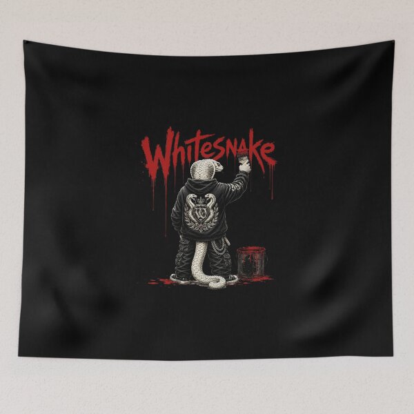 Item preview, Whitesnake Heavy Metal Graffiti Snake Streetwear designed and sold by ZHISUART.