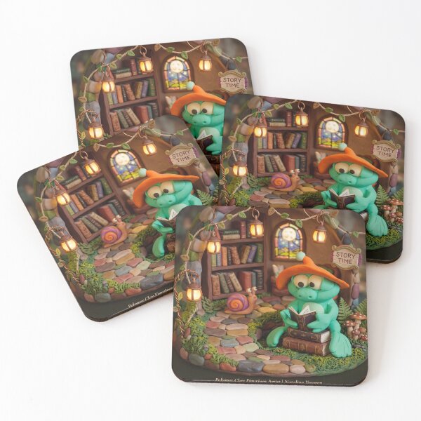 Item preview, Clay Frog and Snail Reading designed and sold by Andrey Yurkevich Art.
