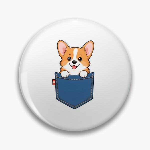 Item preview, Cute Pocket Corgi Peeking Out Friend designed and sold by Kaikab007.