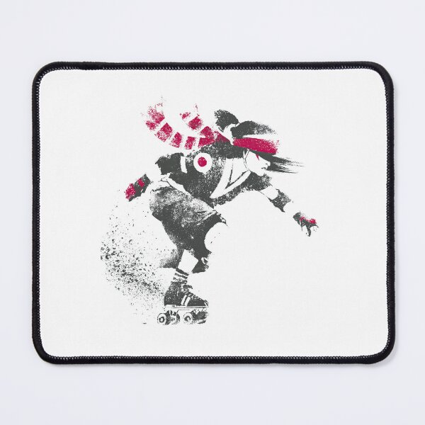 Item preview, Retro Roller Derby Skater Speed Urban Stencil designed and sold by EdvvinStudios.