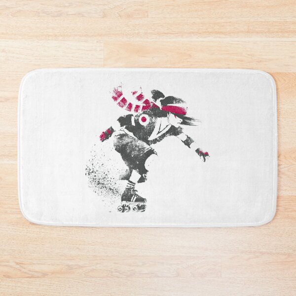 Artikelvorschau, Retro Roller Derby Skater Speed Urban Stencil entworfen und verkauft von EdvvinStudios.