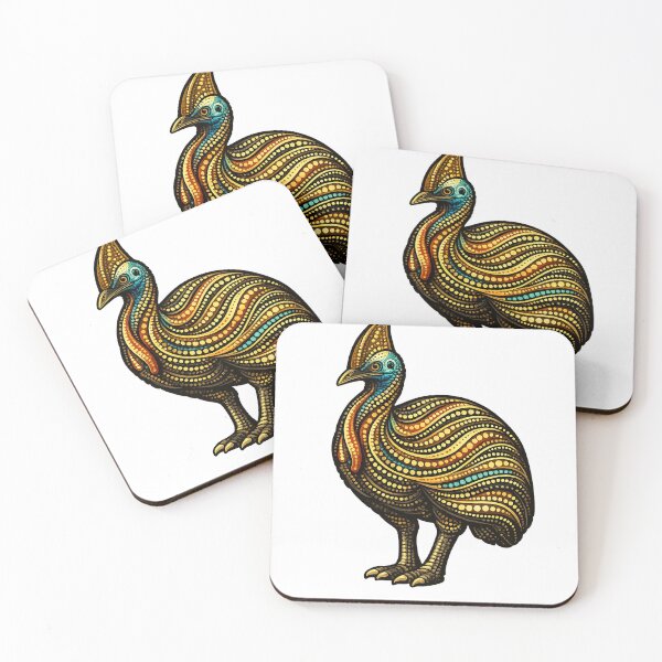 Item preview, Cassowary – Indigenous-Inspired Australian Wildlife Art designed and sold by Indigenous-Aus.