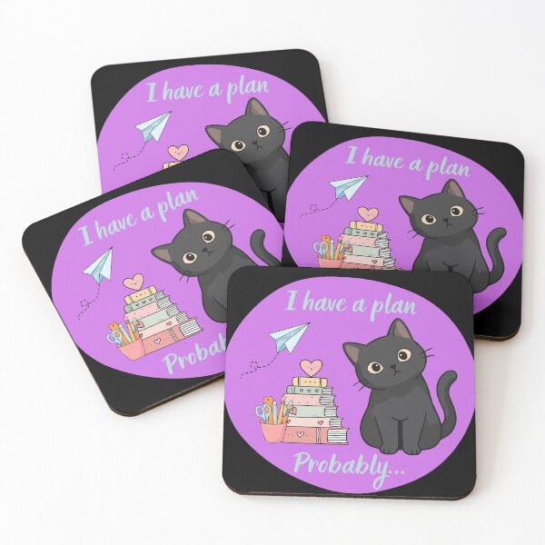Item preview, I Have a Plan Probably Funny Black Cat Back to School Design designed and sold by T-version.