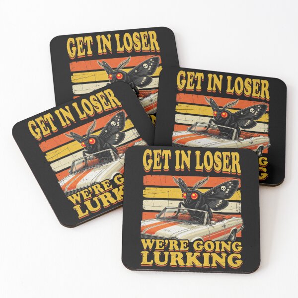 Item preview, Get in Loser We're Going Lurking Funny Mothman Cryptid Vintage designed and sold by CF_VintageDesign.