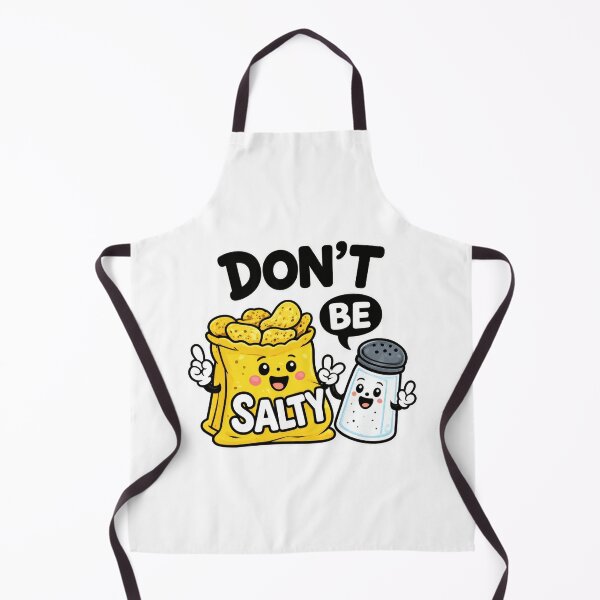 Item preview, Don't Be Salty Funny Chips Salt Shaker Pun designed and sold by markymaarty.