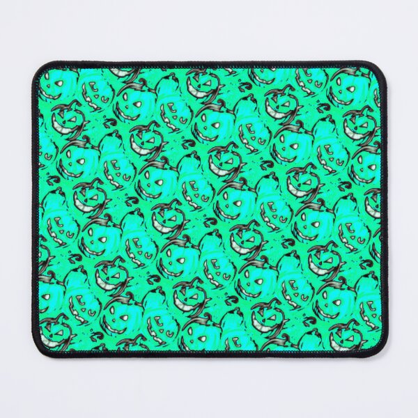 Item preview, Haunted Teal Pumpkins Pattern designed and sold by Shy Fractal Designs.