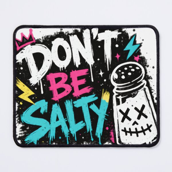 Item preview, Don't Be Salty Graffiti Salt Shaker Design designed and sold by markymaarty.
