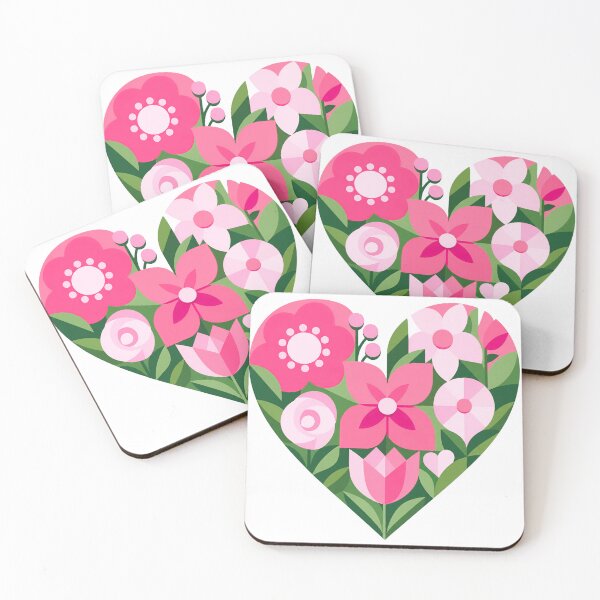 Item preview, Geometric garden heart sticker designed and sold by DesignPMG.