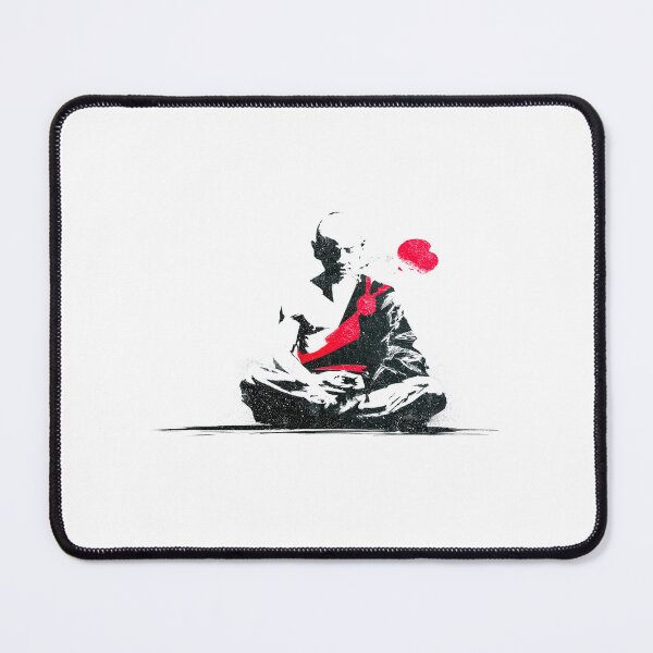 Item preview, Serene Shaolin Monk Deep Lotus Meditation Stencil designed and sold by EdvvinStudios.