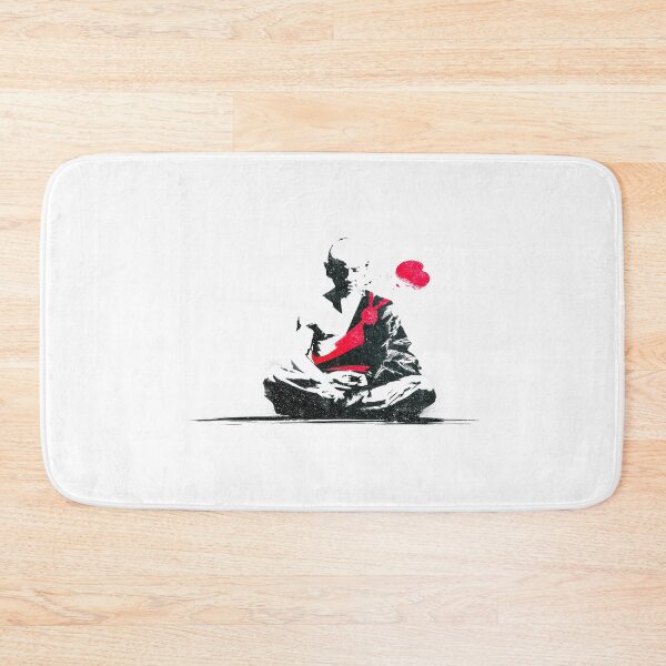 Item preview, Serene Shaolin Monk Deep Lotus Meditation Stencil designed and sold by EdvvinStudios.
