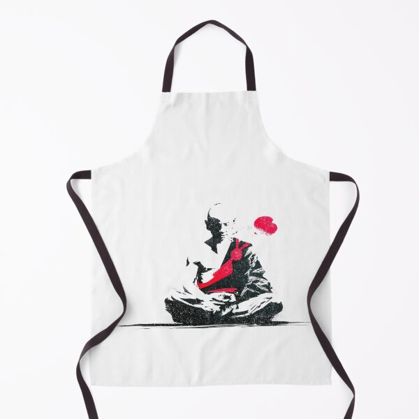 Item preview, Serene Shaolin Monk Deep Lotus Meditation Stencil designed and sold by EdvvinStudios.