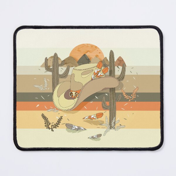Item preview, Retro Southwestern Cowboy Hat Dusty Desert Sunset designed and sold by Karin Taylor.