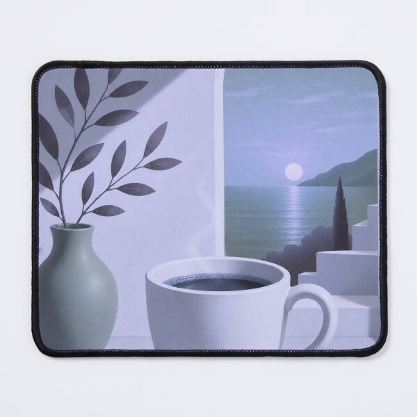 Item preview, Golden Hour Coffee | Mediterranean Window Minimalist Wall Art designed and sold by joycrysstudio.