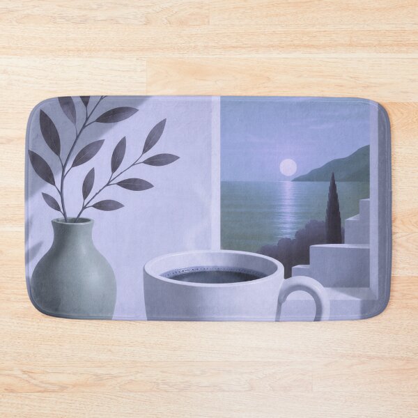 Item preview, Golden Hour Coffee | Mediterranean Window Minimalist Wall Art designed and sold by joycrysstudio.