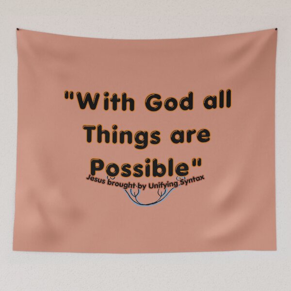 Item preview, With God All Things Are Possible - Inspirational Minimalist Items designed and sold by UnifyingSyntax.