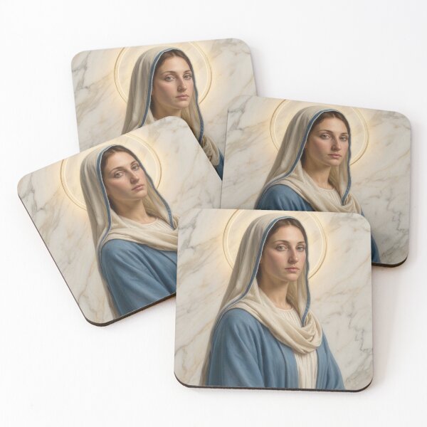 Item preview, Mother of Quiet Grace – Sacred Profile of the Virgin Mary designed and sold by Kutji.Sacred.Art.