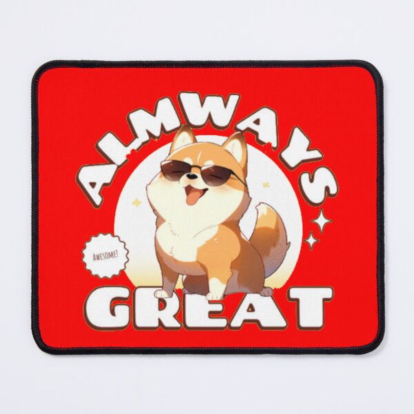 Item preview, Always Great Cool Dog - Cute Anime Shiba Inu Sunglasses designed and sold by GenZFashion000.