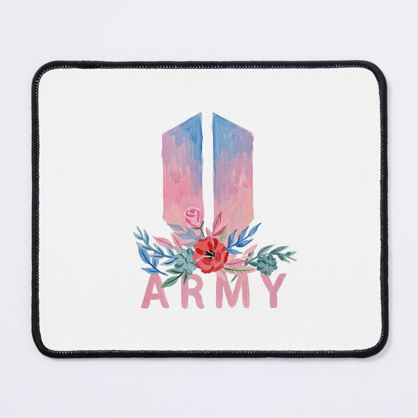 Item preview, BTS Bangtan Boys ARMY Pastel Flower Logo Art Work designed and sold by imsoyoon.