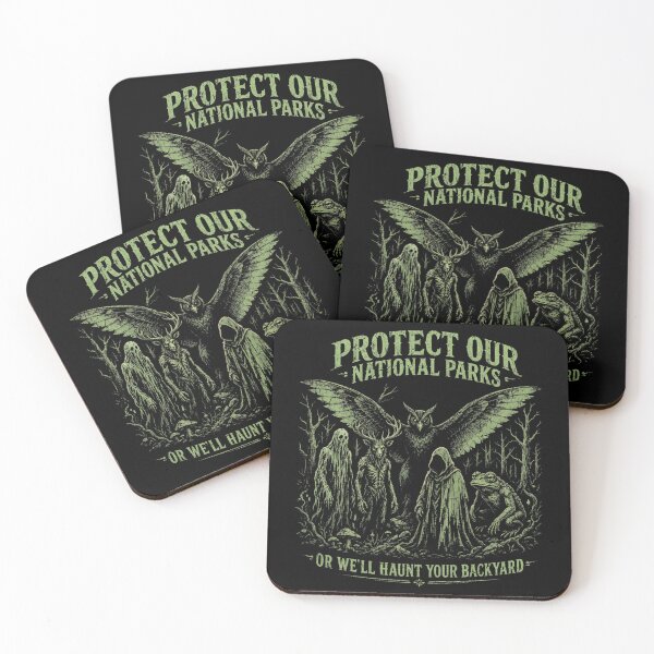 Item preview, Protect Our National Parks or We’ll Haunt Your Backyard Cryptid Vintage designed and sold by CF_VintageDesign.