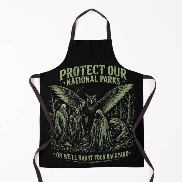 Item preview, Protect Our National Parks or We’ll Haunt Your Backyard Cryptid Vintage designed and sold by CF_VintageDesign.