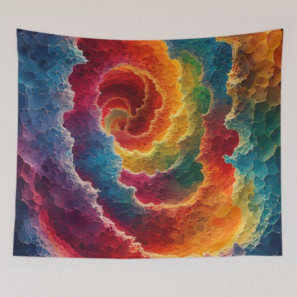 Item preview, Color spiral of creation against the dark sky designed and sold by Mianku | Für das Leben.