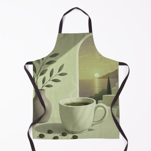 Item preview, Olive Morning Coffee | Minimalist Mediterranean Coffee Wall Art designed and sold by joycrysstudio.