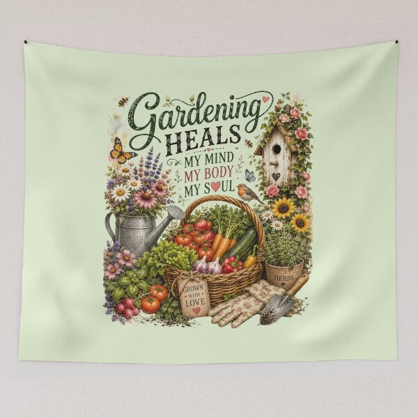 Item preview, Gardening Heals - My Mind - My Body - My Soul designed and sold by Her2Harmony.