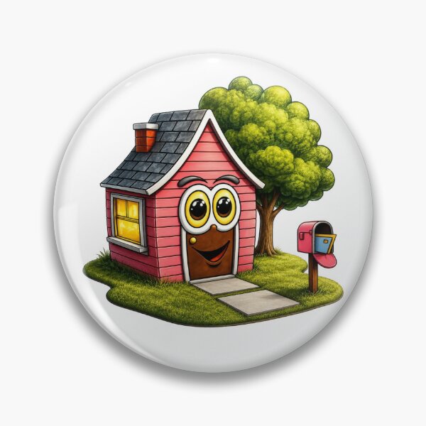 Item preview, Pink House Cartoon designed and sold by Scott Hayes.
