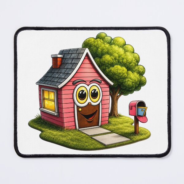 Item preview, Pink House Cartoon designed and sold by Scott Hayes.