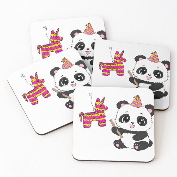 Item preview, Cute Panda with Piñata designed and sold by BunnySoftArt.