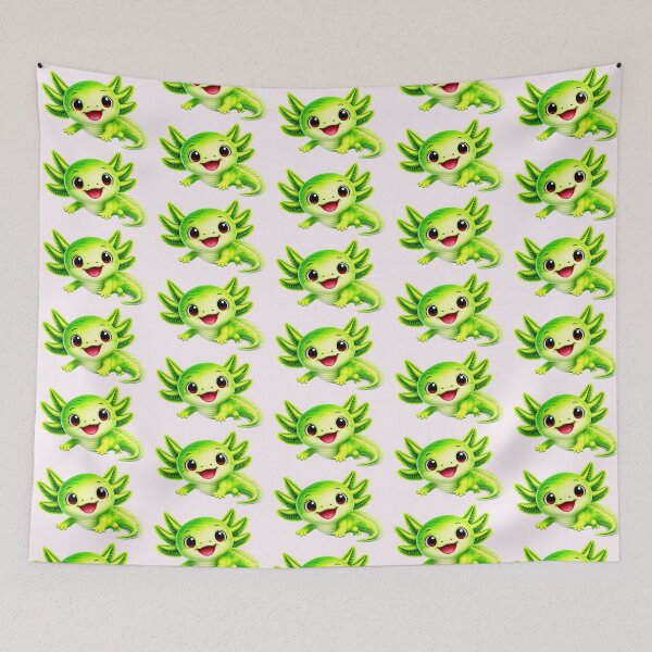 Item preview, Cute Green Axolotl designed and sold by BackgroundND.