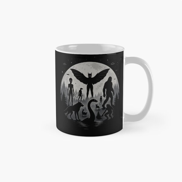 Item preview, Bigfoot Loch Ness Monster Mothman and Aliens Funny Cryptid designed and sold by CF_VintageDesign.