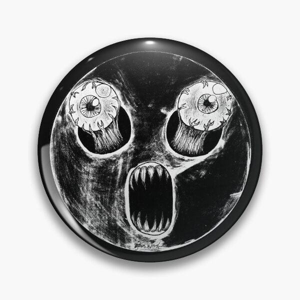 Item preview, Nightmare Surprised Scar-E-Moji - Dark Ink Horror Edition designed and sold by Grimmlar.