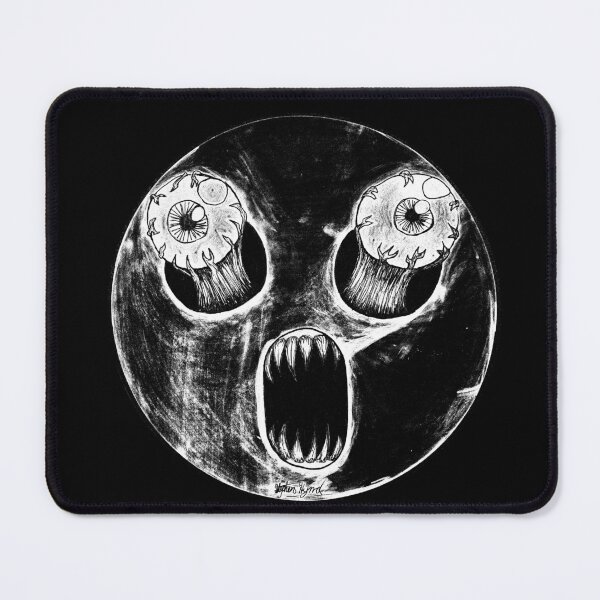 Item preview, Nightmare Surprised Scar-E-Moji - Dark Ink Horror Edition designed and sold by Grimmlar.