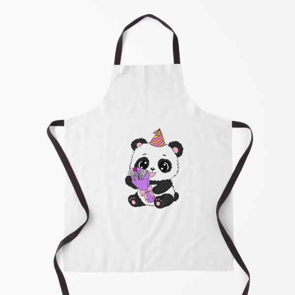 Item preview, Panda with floral arrangement designed and sold by BunnySoftArt.
