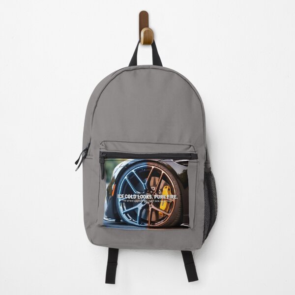 Item preview, Ice Cold Looks Pure Fire Custom Car Poster: Alloy Wheel Caliper Canvas designed and sold by Creative-RE.