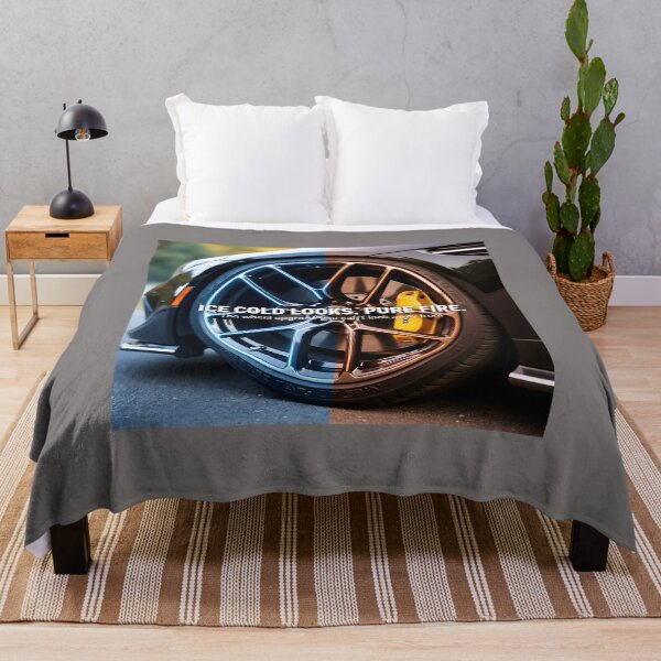 Item preview, Ice Cold Looks Pure Fire Custom Car Poster: Alloy Wheel Caliper Canvas designed and sold by Creative-RE.
