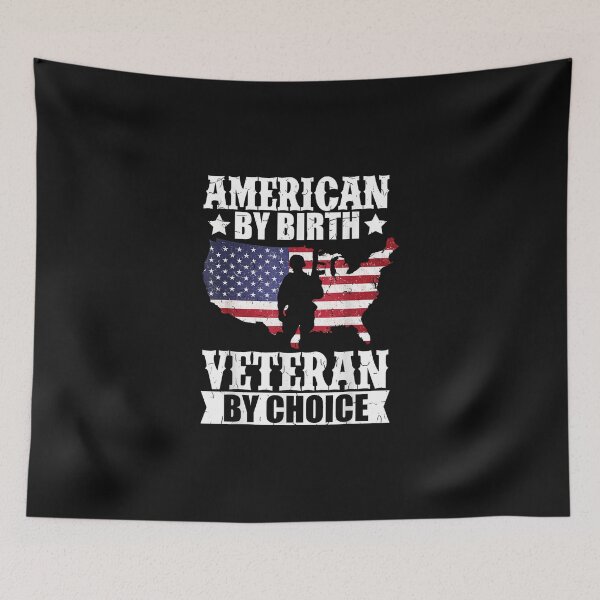 Item preview, American by Birth Veteran by Choice US Flag Veterans Day designed and sold by MatildaEllery.