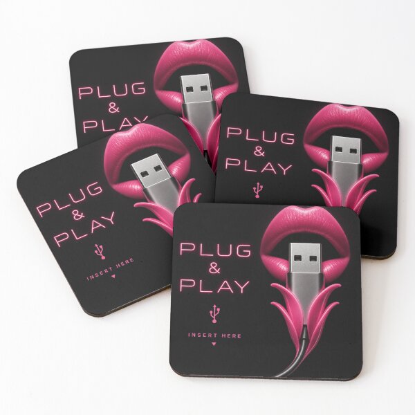Item preview, Plug & Play – Neon Lips USB Design designed and sold by rolfzogg.
