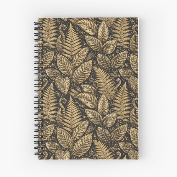 Item preview, Black Gold Luxury Botanical Leaf Pattern Design designed and sold by EcologicoolShp.