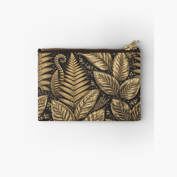 Item preview, Black Gold Luxury Botanical Leaf Pattern Design designed and sold by EcologicoolShp.
