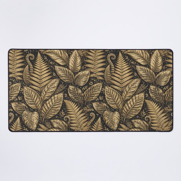 Item preview, Black Gold Luxury Botanical Leaf Pattern Design designed and sold by EcologicoolShp.