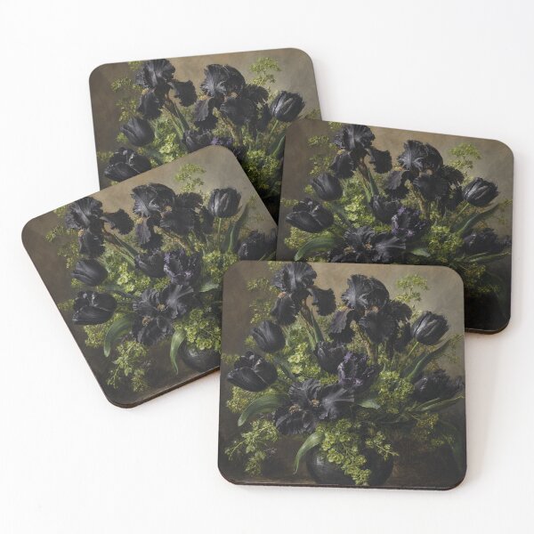 Item preview, Black Irises and Black Tulips designed and sold by Artnovalty.redbubble.com.