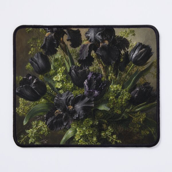 Item preview, Black Irises and Black Tulips designed and sold by Artnovalty.redbubble.com.