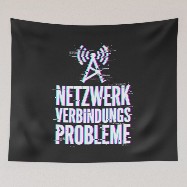 Item preview, Network Connection Glitch Tech Humor Cyberpunk designed and sold by SplashTastic.