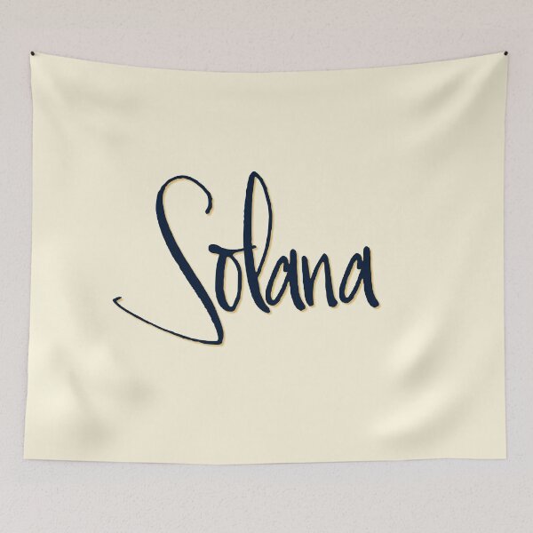 Item preview, SOLANA personalized type design designed and sold by CharlottePlaceArt.