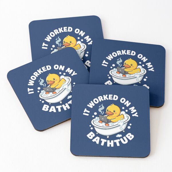 Item preview, Rubber Duck Debugging Developer Humor Bath Humor designed and sold by SplashTastic.